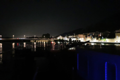 Flusskreuzfahrt Etappe 9 – Bei schöner Abendstimmung Abfahrt nach Lyon von Tournon-sur-Rhône 