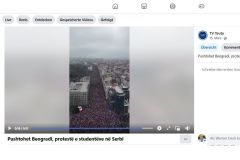 Screenshot des von TV Teuta geposteten Originalvideos auf Facebook