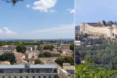 Rundumblick vom Rocher des Doms in Avignon, historischer Felsen mit Aussicht auf die Stadt – Etappe 8 unserer Flussreise Lyon–Mittelmeer 2025