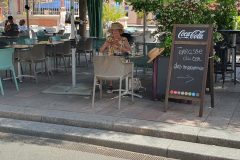Eisbecher im Café Nocciola am Place d’Armes in Belfort – Rhone-Flusskreuzfahrt
