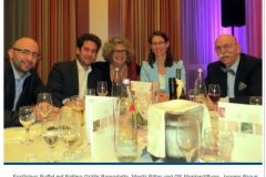 Gräfin Bettina Bernadotte Chefin Insel Mainau mit Werner-Deck und Rita beim festlichen Buffet 