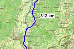 Heimfahrt von Bern nach Eggenstein – letzter Tag unserer Côte d’Azur Rückreise bei wechselhaftem Wetter auf der Autobahn. Fahrtroute