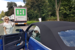 Rückreise von der Côte d’Azur – heim nach Eggenstein.  Zwischenstopp, Kaffeepause nahe Teningen