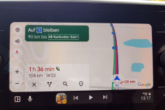 Rückreise von der Côte d’Azur – heim nach Eggenstein. Navi meldet Stau mit 20 Minuten plus