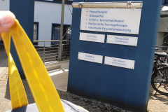 Physiotherapeuten freuen sich über die eiskalte Überraschung