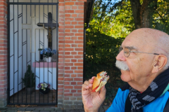 Kraichgau-Radtour: Vesperpause an der Golden-Kreuz-Kapelle