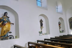 Kraichgau-Radtour:  Der Innenraum der Adelsbergkapelle bei Neibsheim