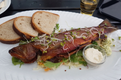 Mittagspause an der Uferpromenade – zwischen Plauer Burg und Fischerhaus