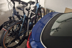 E-Bikes am Vorabend aufgeladen