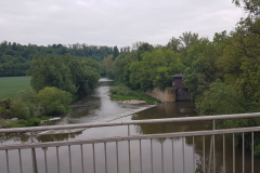 Der Fluss Kocher, Hagenbacher Wehr