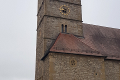 Radtour durch das Ohrntal, Brettachtal sowie entlang von Kocher und Jagst bei Bad Friedrichshall in der Hohenloher Landschaft – Sebastianskirche in Kochendorf