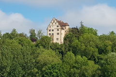 Radtour durch das Ohrntal, Brettachtal sowie entlang von Kocher und Jagst bei Bad Friedrichshall in der Hohenloher Landschaft – Schloss Bürg