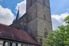 Radtour durch das Ohrntal, Brettachtal sowie entlang von Kocher und Jagst bei Bad Friedrichshall – historische Altstadt von Öhringen