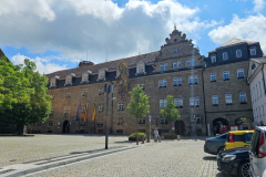 Radtour durch das Ohrntal, Brettachtal sowie entlang von Kocher und Jagst bei Bad Friedrichshall – historische Altstadt von Öhringen