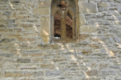 Radtour durch das Ohrntal, Brettachtal sowie entlang von Kocher und Jagst bei Bad Friedrichshall – an der Kirchenruine Helmbund
