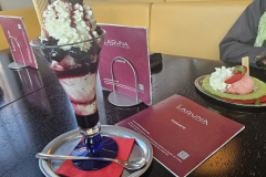 Radtour durch das Ohrntal, Brettachtal sowie entlang von Kocher und Jagst bei Bad Friedrichshall – Eisbecher im  Laguna Eiscafe