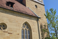 Radtour mit Peter auf der Vier-Täler-Tour im Heilbronner Land, evangelische Kilianskirche Sülzbach 