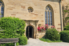 Radtour mit Peter auf der Vier-Täler-Tour im Heilbronner Land, evangelische Kilianskirche Sülzbach 