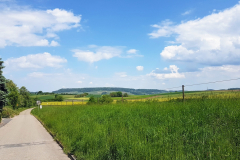 Radtour mit Peter auf der Vier-Täler-Tour im Heilbronner Land. Über Bretzfeld zu "Unteres Kirchle" in Langenbeutingen.