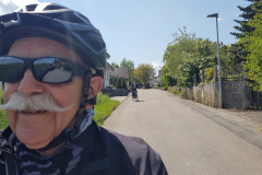 Radtour mit Peter auf der Vier-Täler-Tour im Heilbronner Land. Über Bretzfeld zu "Unteres Kirchle" in Langenbeutingen.