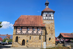 Radtour mit Peter auf der Vier-Täler-Tour im Heilbronner Land. "Unteres Kirchle" in Langenbeutingen.