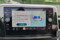 Côte d’Azur Reise Grasse. Fahrt von Orange nach Grasse.  Zielort Grasse am Navi eingegeben