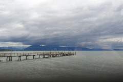 Bewegter Chiemsee bei der Radtour am Chiemsee im Chiemgau, September 2025, Tag 2