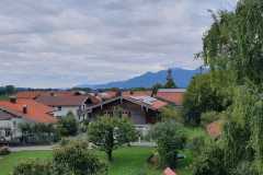 Blick aus dem Fenster Radtour Chiemsee Chiemgau September 2025 – Tag 1
