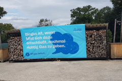 Guter Spruch bei der Radtour am Chiemsee im Chiemgau, September 2025, Tag 2