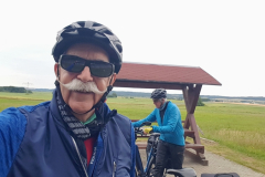Wetterumschwung bei unserer Radtour - also Jacken wieder anziehen