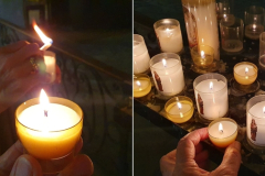 Flusskreuzfahrt Etappe 9 – Stiftskirche St. Julien in Tournon-sur-Rhône. Kerzen für unsere Lieben