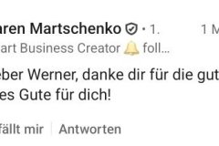 Reaktionen auf Werner Decks Abschied von LinkedIn – persönliche Kommentare und wertschätzende Rückmeldungen