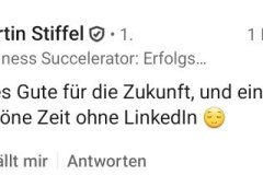 Reaktionen auf Werner Decks Abschied von LinkedIn – persönliche Kommentare und wertschätzende Rückmeldungen