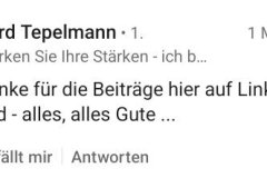 Reaktionen auf Werner Decks Abschied von LinkedIn – persönliche Kommentare und wertschätzende Rückmeldungen