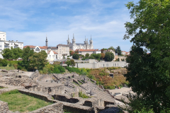 Lyon Amphitheater Theatre Gallo Romain Blick zur Basilika