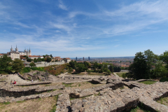 Lyon Amphitheater Theatre Gallo Romain Blick zur Basilika