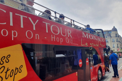Côte d’Azur Reise Monaco. Ausstieg am Place de Casino