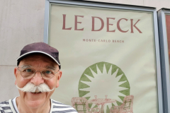 Côte d’Azur Reise Monaco. Empfangsplakat LE DECK