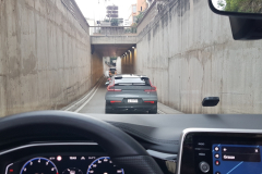 Côte d’Azur Reise Monaco. Tunnel und hinaus aus Monaco