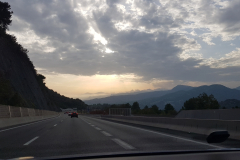 Côte d’Azur Reise Monaco. Leere Autobahn