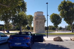 Triumphbogen Arc de Triomphe von Orange angekommen