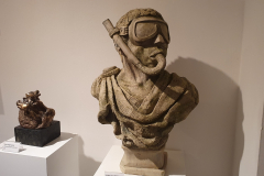 Kunstwerke von Pavel Miguel in der Galerie Karlsruhe 2025, Skulpturen und Objekte aus Holz, Metall, Keramik und Bronze