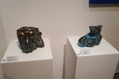 Kunstwerke von Pavel Miguel in der Galerie Karlsruhe 2025, Skulpturen und Objekte aus Holz, Metall, Keramik und Bronze