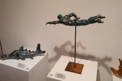 Kunstwerke von Pavel Miguel in der Galerie Karlsruhe 2025, Skulpturen und Objekte aus Holz, Metall, Keramik und Bronze