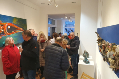 Kunstwerke von Pavel Miguel in der Galerie Karlsruhe 2025, Skulpturen und Objekte aus Holz, Metall, Keramik und Bronze