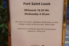Flussreise Lyon Mittelmeer Etappe 7 - Port-St.-Louis - Am Morgens im Hafen