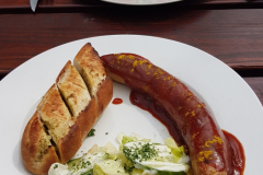 Beste Currywurst seit Langem in der Räucherkate Blankenförde – Seenplatte Radtour vierte Etappe