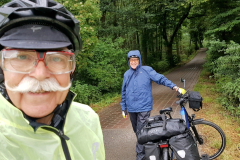 Regenradeln zu zweit bei der Seenplatte Radtour vierte Etappe
