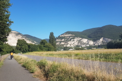 Rhône-Radweg 2026 – 3. Etappe von Le Pouzin nach Mornas mit Eindrücken der Strecke, Sehenswürdigkeiten, Pausen und Landschaft entlang der ViaRhôna