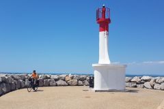 Rhône-Radweg 2026 – 6. Etappe von Saintes-Maries-de-la-Mer nach Montpellier mit Eindrücken der Camargue, Flamingos, Mittelmeerküste und der Ankunft in Montpellier